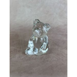 Vintage Princess House Crystal Bear Paperweight